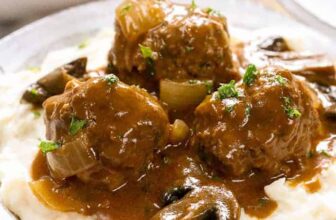 Salisbury Steak Meatballs – Spend With Pennies