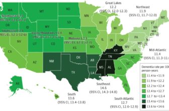These U.S. States Have the Highest Rates of Dementia